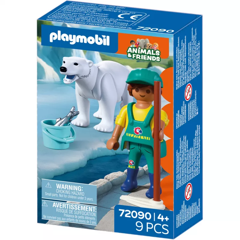 Playmobil 72090 Animals & Friends Zoo: jääkarhu ja eläintenhoitaja