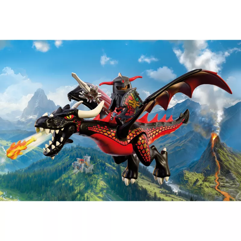 Playmobil 72114 ritari musta lohikäärme