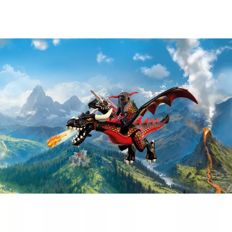 Playmobil 72114 ritari musta lohikäärme