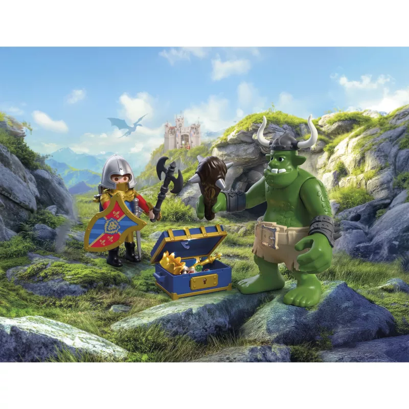 PLAYMOBIL Knights 72116 Trolli ja leijonaritarin aarre