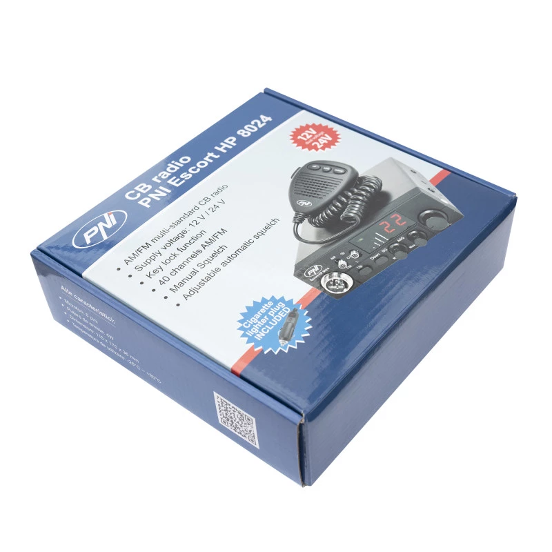 PNI HP-8024 ESCORT CB-radiopuhelin AM/FM 12/24V