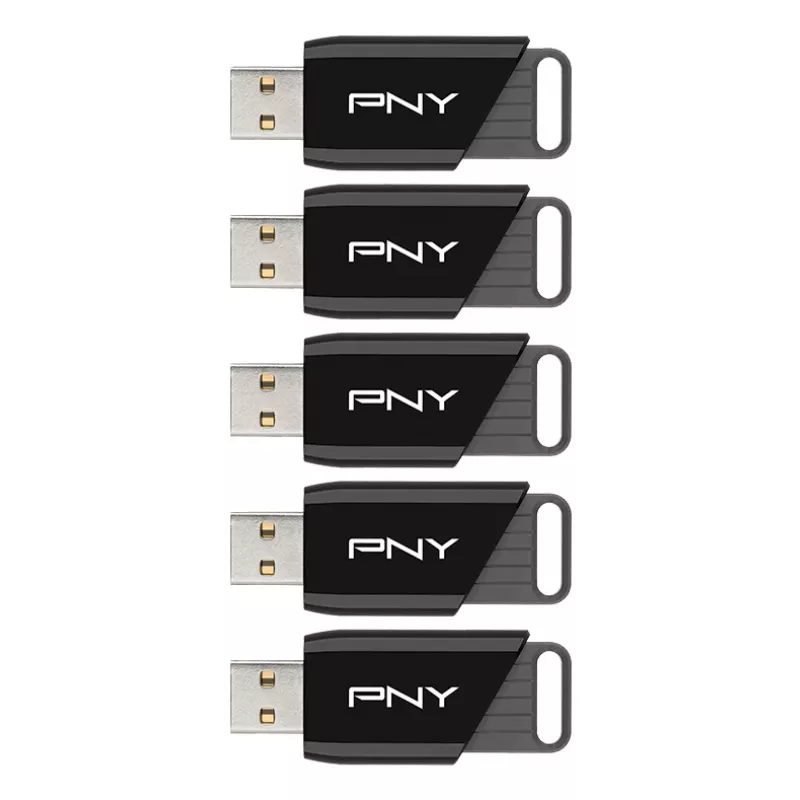 PNY Attaché X USB-muistitikku 64 GB USB 3.2 Gen 1 5 kpl:n pakkaus (P-FD64GX5ATTX-EF)