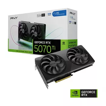 PNY GeForce RTX 5070 Ti Slim OC 16GB GDDR7 PCIe 5.0 näytönohjain