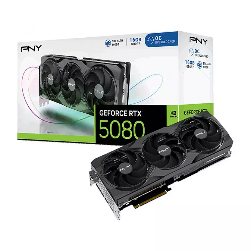 PNY GeForce RTX 5080 OC -näytönohjain - GeForce RTX 5080