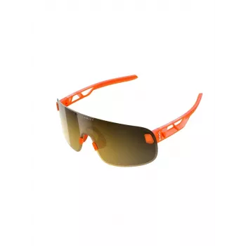 POC Elicit pyöräilylasit - Fluo Orange / Violet-Silver Mirror
