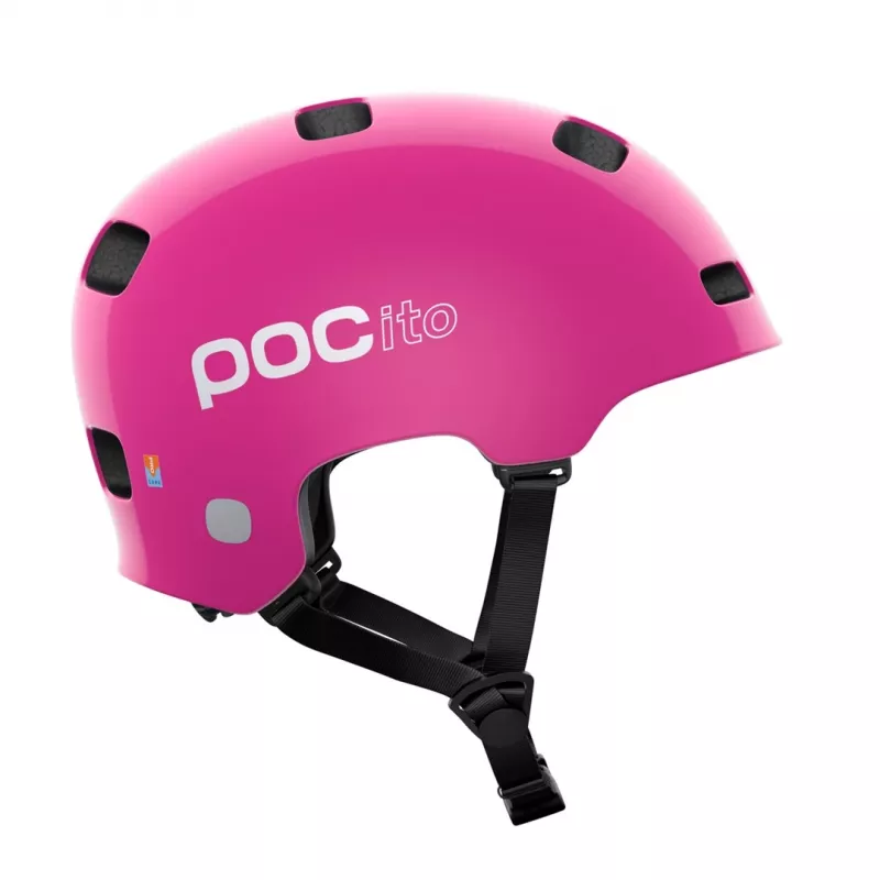 POCito Crane MIPS lasten pyöräilykypärä - neonpinkki - koko M (55-58 cm)