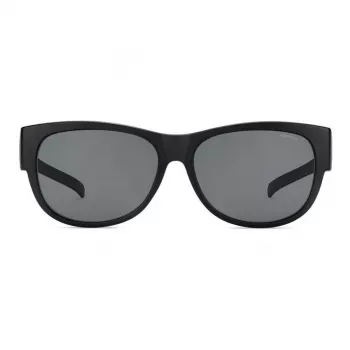 POLAROID ANCILLARIES PLD9004SDL5 unisex-aurinkolasit - musta kehys, harmaat polarisoidut linssit, kulmikas muoto