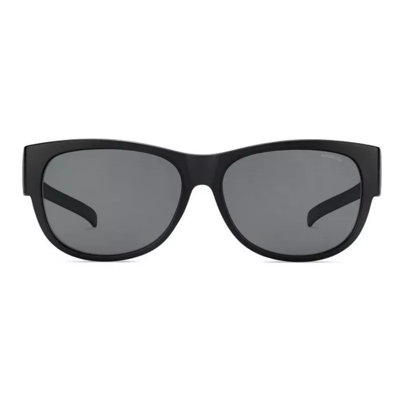 POLAROID ANCILLARIES PLD9004SDL5 unisex-aurinkolasit - musta kehys, harmaat polarisoidut linssit, kulmikas muoto