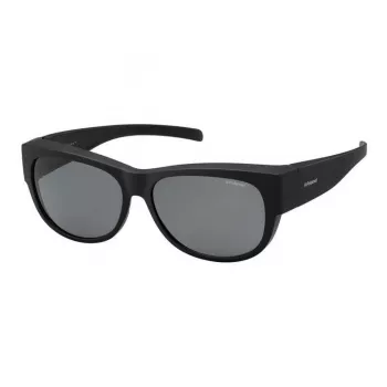 POLAROID ANCILLARIES PLD9004SDL5 unisex-aurinkolasit - musta kehys, harmaat polarisoidut linssit, kulmikas muoto