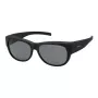 POLAROID ANCILLARIES PLD9004SDL5 unisex-aurinkolasit - musta kehys, harmaat polarisoidut linssit, kulmikas muoto