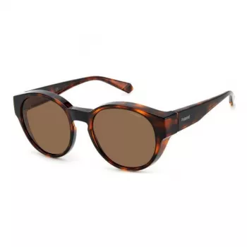 Polaroid Ancillaries PLD9017S086 unisex-aurinkolasit - Havana/Tortoise-kehys, ruskeat polarisoidut linssit