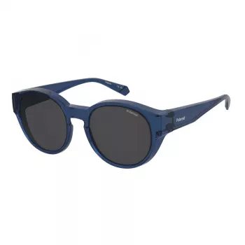 Polaroid Ancillaries PLD9017SPJP unisex square pilot -aurinkolasit - musta kehys, harmaat polarisoidut linssit