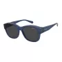 Polaroid Ancillaries PLD9019SPJP unisex-neliöaurinkolasit - polarisoitu harmaa linssi musta kehys