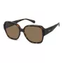 Polaroid Ancillaries PLD9021S086 unisex-aurinkolasit - havanna kilpikonnankuosi-kehys, ruskeat polarisoidut linssit