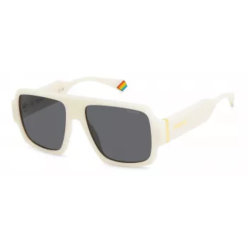 Polaroid PLD 6209/S XVK/6 unisex neliönmuotoiset aurinkolasit - havanna kehys, harmaat polarisoidut linssit