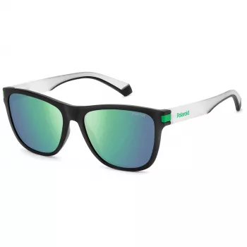 POLAROID PLD2138S3OL unisex-suorakaiteen muotoiset aurinkolasit - Havanna-kehys, ruskeat polarisoidut linssit