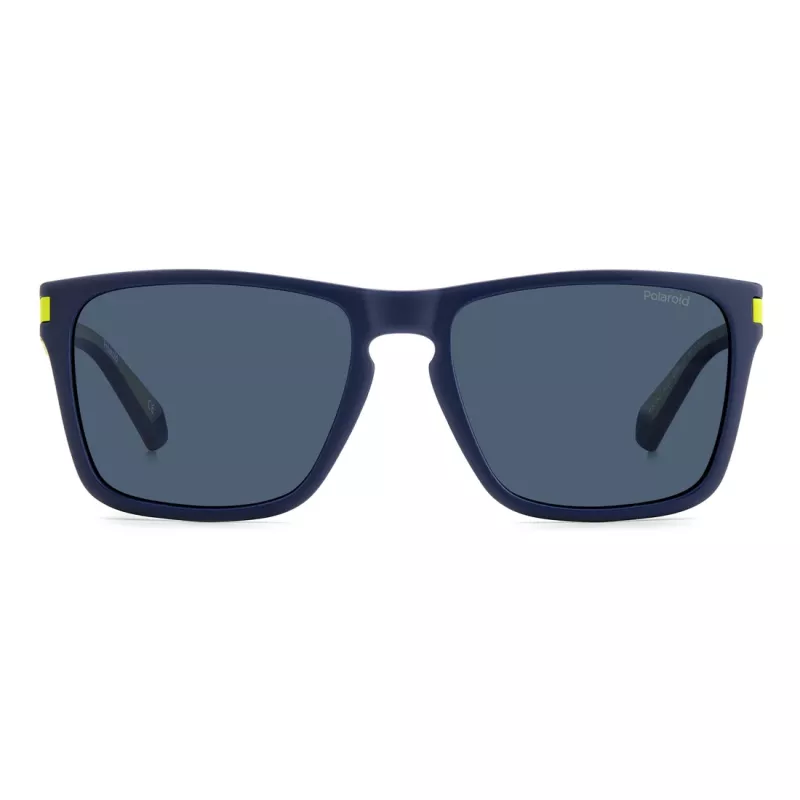 Polaroid PLD2139SFLL unisex suorakaiteen muotoiset aurinkolasit - musta kehys harmaat linssit 56mm