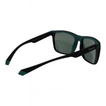 POLAROID PLD2141S563OL unisex-aurinkolasit - havanna kehys, vihreät polarisoidut linssit, 57 mm