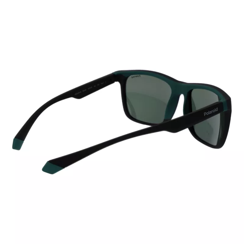 POLAROID PLD2141S563OL unisex-aurinkolasit - havanna kehys, vihreät polarisoidut linssit, 57 mm