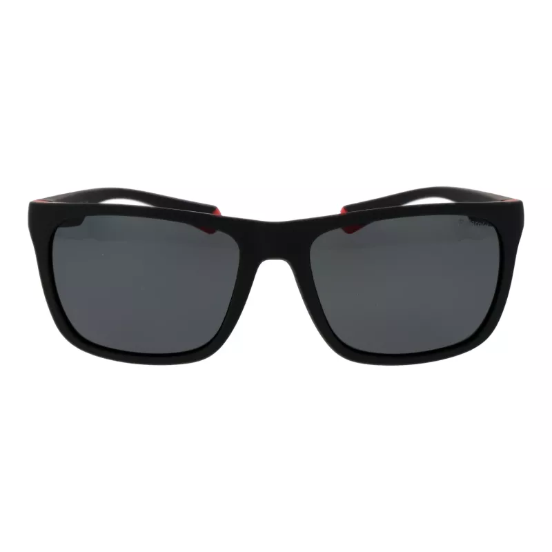 Polaroid PLD2141S56BLX unisex suorakaide-aurinkolasit - siniset linssit, musta kehys, polarisoitu UV400