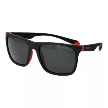 Polaroid PLD2141S56BLX unisex suorakaide-aurinkolasit - siniset linssit, musta kehys, polarisoitu UV400