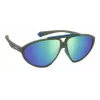POLAROID PLD2151/S unisex-aurinkolasit havanna kehys vihreät polarisoidut linssit 62mm
