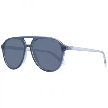 POLAROID PLD4162S5609V unisex neliönmuotoiset aurinkolasit - musta kehys, harmaat polarisoidut linssit 56/16/145 mm