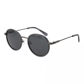Polaroid PLD4173GSX51K unisex neliömäiset aurinkolasit - musta kehys harmaa polarisoitu linssi 51 mm