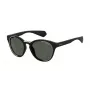 Polaroid PLD6065S807 unisex-suorakaide-aurinkolasit - musta kehys, harmaat polarisoidut linssit, 52 mm