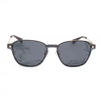 POLAROID PLD6119GCSJ5G unisex-suorakaiteen muotoiset aurinkolasit - Havana-kehykset, harmaat polarisoidut linssit, 53 mm