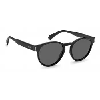 Polaroid PLD6175S807M9 unisex suorakaiteen muotoiset aurinkolasit - musta kehys harmaat polarisoidut linssit 51mm