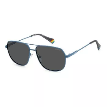 Polaroid PLD6195SXFLLF unisex suorakaiteen muotoiset aurinkolasit - polarisoitu UV400 58 mm