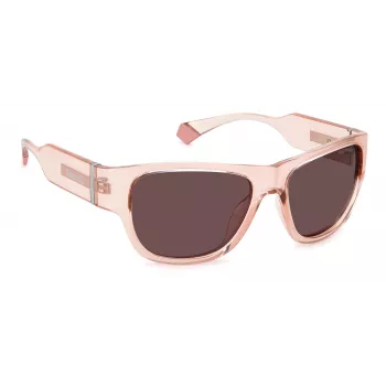 Polaroid PLD6197S aurinkolasit unisex havanna-kehys vihreä polarisoitu linssi 55 mm