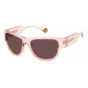 Polaroid PLD6197S aurinkolasit unisex havanna-kehys vihreä polarisoitu linssi 55 mm