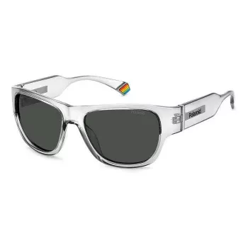 POLAROID PLD6197SKB7F5 unisex aurinkolasit Havana ruskea neliömäinen kehys ruskeat polarisoidut linssit 55/18/130 mm