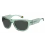 Polaroid PLD6197SMC1ED unisex-aurinkolasit - musta kehys harmaa polarisoitu linssi 55 mm