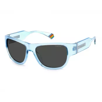 POLAROID PLD6197SMVU unisex suorakaiteen muotoiset aurinkolasit polarisoitu UV400 55mm