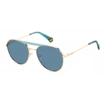Polaroid PLD6211SXPEF unisex-aurinkolasit - ruskea havanna-kehys, ruskeat polarisoidut linssit, 57 mm