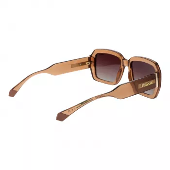 POLAROID PLD6223SX5409 unisex suorakaiteen muotoiset aurinkolasit - mustat kehykset, harmaat polarisoidut linssit, 54 mm