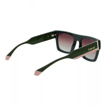 Polaroid PLD6224SX541E unisex-suorakaiteen muotoiset aurinkolasit - harmaat linssit, musta/harmaa kehys