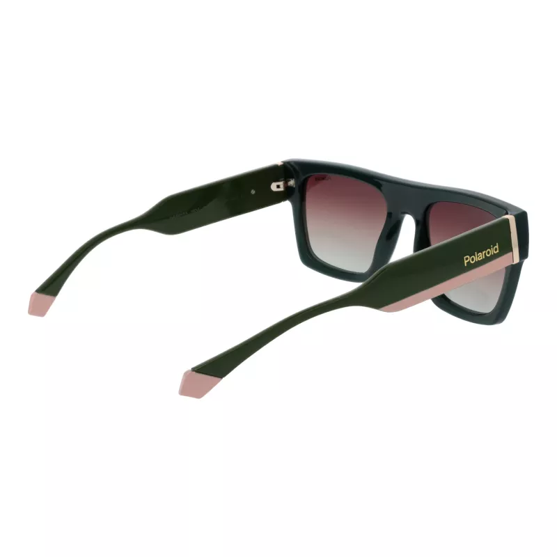 Polaroid PLD6224SX541E unisex-suorakaiteen muotoiset aurinkolasit - harmaat linssit, musta/harmaa kehys