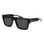 POLAROID PLD6224SX5480 unisex-suorakaiteen muotoiset aurinkolasit - musta kehys, harmaat polarisoidut linssit, 54 mm