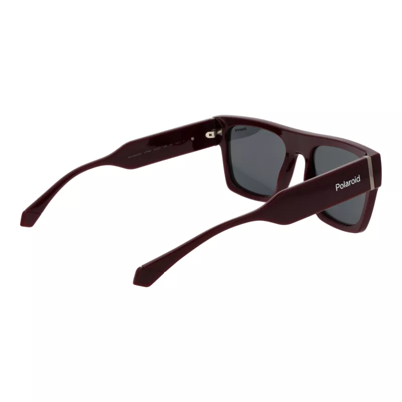 Polaroid PLD6224SX54LH unisex-aurinkolasit - musta kehys, harmaat linssit, 54 mm