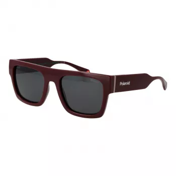 Polaroid PLD6224SX54LH unisex-aurinkolasit - musta kehys, harmaat linssit, 54 mm