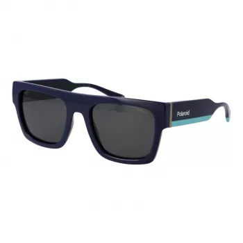 Polaroid PLD6224SX54PJ unisex-aurinkolasit - musta kehys, harmaat polarisoidut linssit, 54 mm