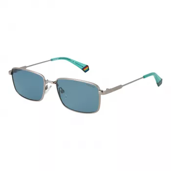 Polaroid PLD6227SX566L unisex-aurinkolasit havanna neliömäinen kehys vihreä polarisoitu linssi 56 mm
