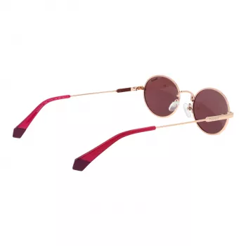 Polaroid PLD6228SX53LT unisex-suorakaiteen muotoiset aurinkolasit - havanna-kehys, ruskeat polarisoidut linssit - 53 mm