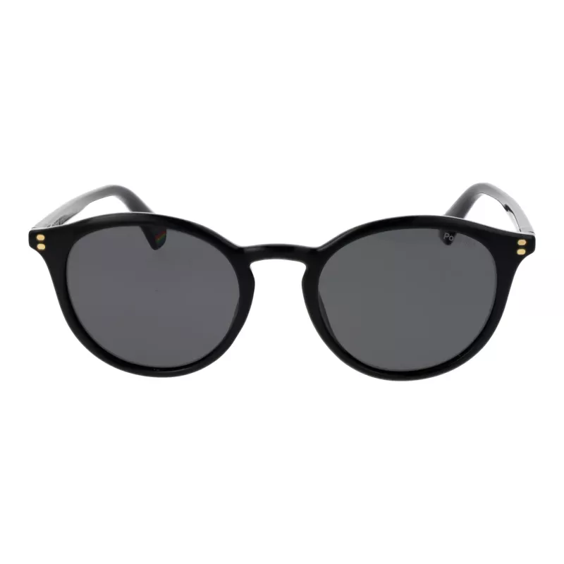 POLAROID PLD6233S51807 unisex-neliömäiset aurinkolasit - musta kehys harmaa polarisoitu linssi 51 mm