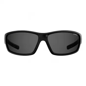 POLAROID PLD7029S807 unisex-urheilu-aurinkolasit - polarisoidut harmaat linssit - musta kehys