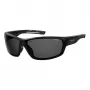 POLAROID PLD7029S807 unisex-urheilu-aurinkolasit - polarisoidut harmaat linssit - musta kehys